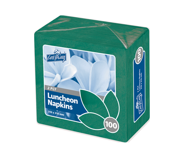 2-Ply Quarter Fold Luncheon Napkin | Pine green