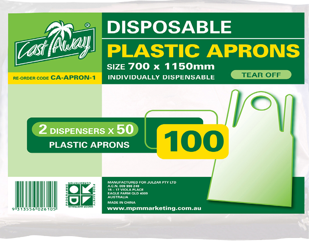 PrimeSource® Plastic Tear-Off Aprons