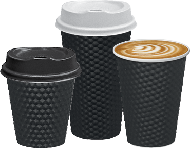 Black Dimple® Paper Coffee Cup