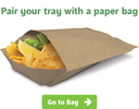 Rediserve® Brown Kraft Paper Hot Dog Trays