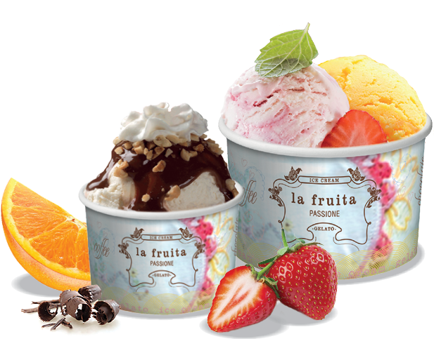 La Fruita Paper Ice Cream / Gelato Cups