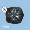 Heavy Duty Plastic Garbage Bags 50-55L Black