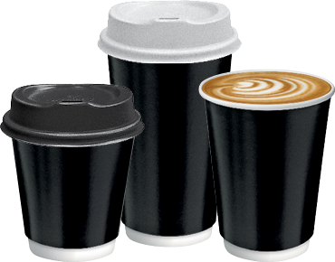 Black Paper Coffee Cup