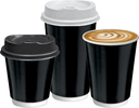 Black Paper Coffee Cup