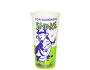 24oz 'Dancing Daisy' Paper Cold Cups for Juice Drinks, Milkshakes & Smoothies