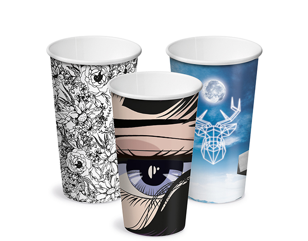 16oz (90mm Ø) Single Wall Coffee Cup | "Boutique"