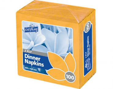 2-Ply Quarter Fold Dinner Napkin | Gold