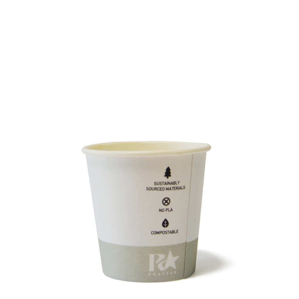 4oz (62mm Ø) Single Wall Coffee Cup - Pastel Grey