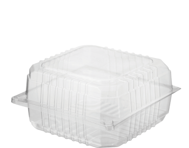Jumbo Burger Pack Clearview® Container with Hinged Lid | Clear