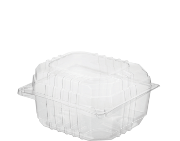 Small Burger Pack Clearview® Container with Hinged Lid | Clear