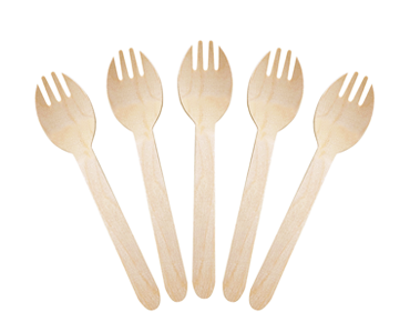 Envirocutlery Wooden Sporks 160mm