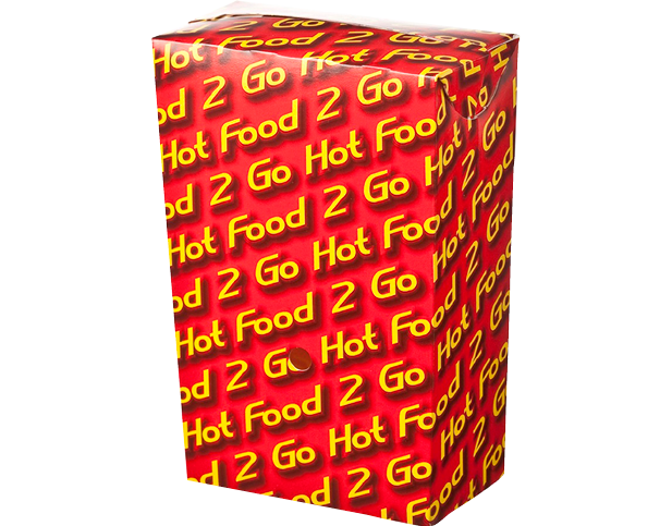 Hot Food 2 Go Large Chip Box 91×49.5x150mm
