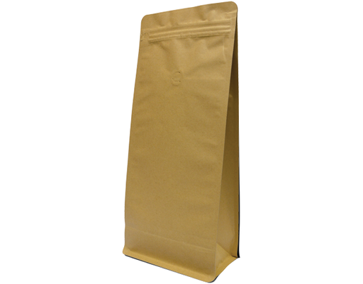 1kg Box Bottom Coffee Bag | Brown kraft