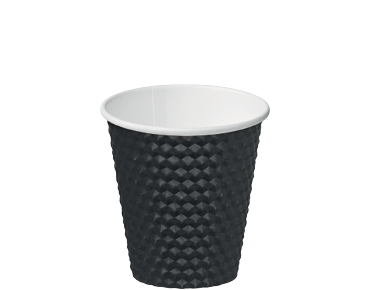 Coffee Cups Combo Dimple PE 8oz 86mmØ Black