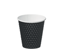 Coffee Cups Combo Dimple PE 8oz 86mmØ Black