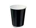 12oz (86mm Ø) Double Wall Coffee Cup | Black