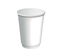12oz (86mm Ø) Double Wall Coffee Cup | White