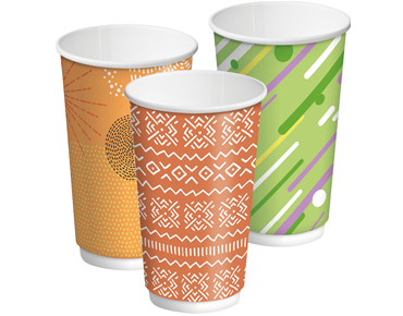 16oz (86mm Ø) Double Wall Coffee Cups | "Creative"