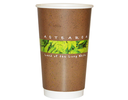 16oz (86mm Ø) Double Wall Coffee Cup | "NZ Naturals"