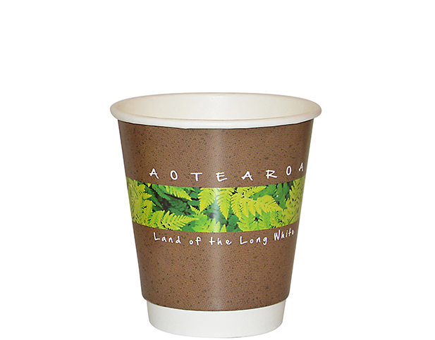 8oz (86mm Ø) Double Wall Coffee Cup | "NZ NATURALS"