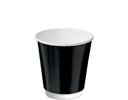 Coffee Cups Combo Double Wall PE 8oz 86mmØ Black