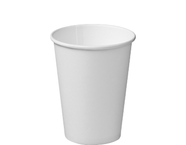 Combo Single Wall PE Coffee Cups 12oz 86mmØ White