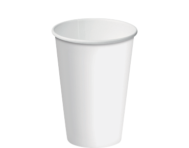 Classic Coffee Cup Single Wall PE 12oz 90mmØ White