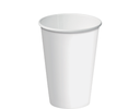 12oz (90mm Ø) Slimline Single Wall Coffee Cup | White