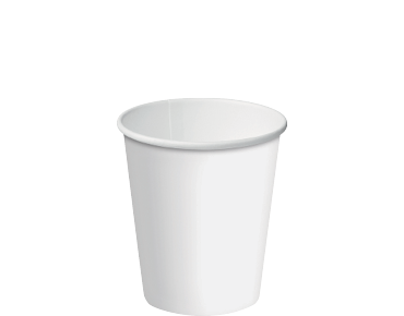 Classic Coffee Cup Single Wall PE 8oz 80mmØ White