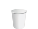 8oz (80mm Ø) Slimline Single Wall Coffee Cup | White