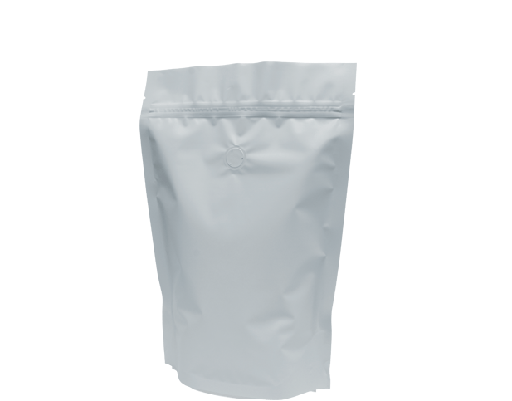 500g Stand-Up Coffee Pouch | Matte white