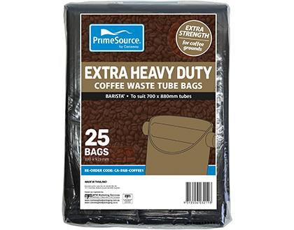 Barista® Extra Heavy Duty Coffee Waste Tube Bag | Black
