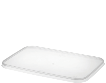 MicroReady® Flat Rectangular Lid | Clear