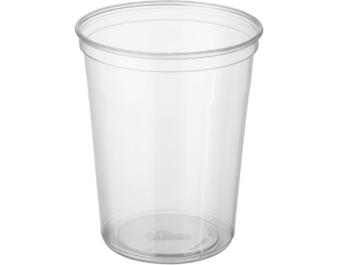 32oz Round P.E.T. Deli Container | Clear