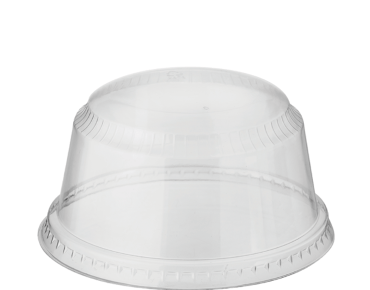 P.E.T. Dome Dessert Cup Lid to Suit SUN12 | Clear