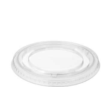 Flat P.E.T. Dome Dessert Cup Lid to Suit SUN5&SUN8 | Clear