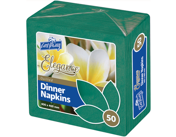 Quarter Fold Elegance® Dinner Napkin | Pine green