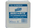 1-Ply Serv-Rite ® Regular Dispenser Paper Napkins | White