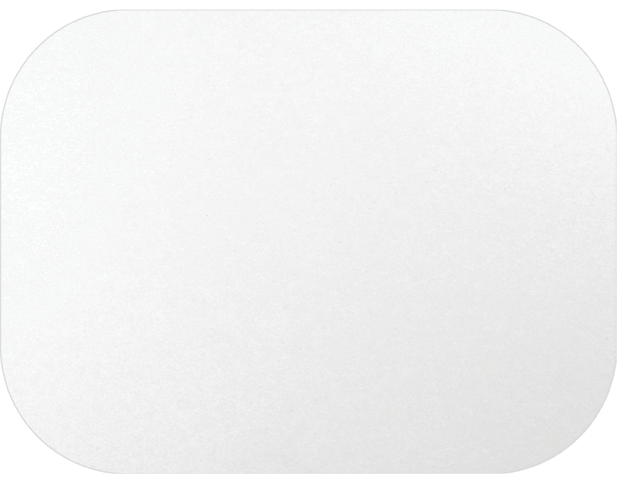 P.E.T. Lined Foil Container Lid to Suit RFC448 | White