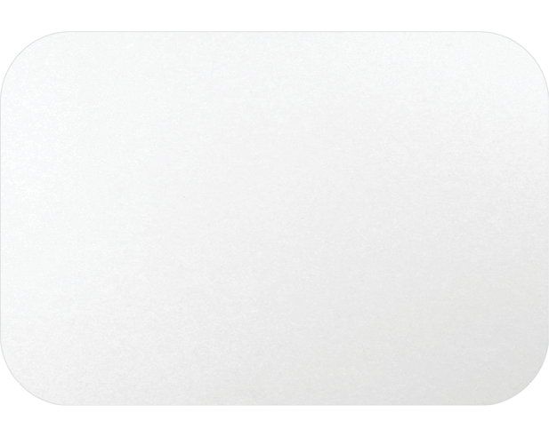 P.E.T. Lined Foil Container Lid to Suit RFC460 | White