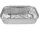 Extra Large Deep Rectangular Tray | Non-perforated Foil