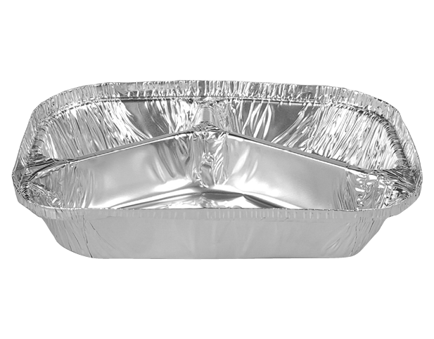 Large 3 Compartment Rectangular Tray | Non-perforated Foil
