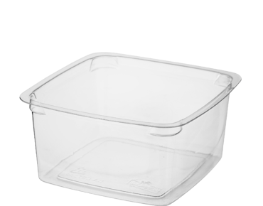 Reveal® Square Portion Control Containers PET 250ml Clear