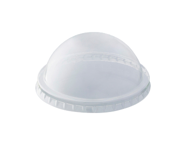 Dome Lid No Hole to suit 7 oz, 9 oz, & 285 ml | Clear