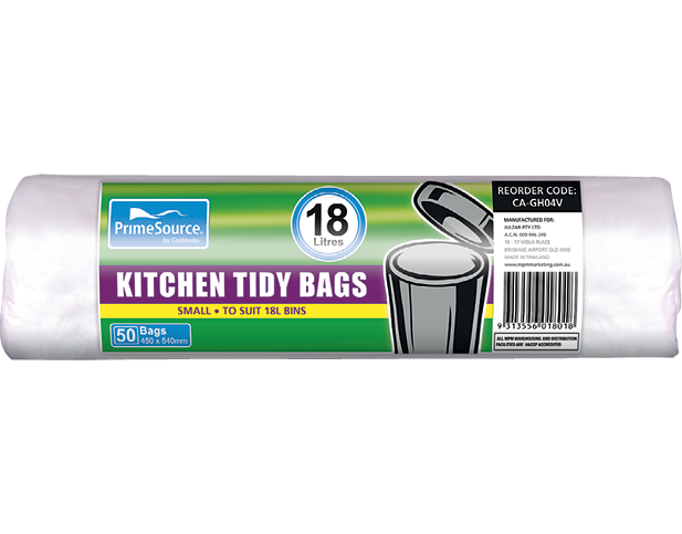 PrimeSource® Small Kitchen Tidy Bags | White