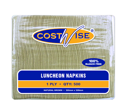 1-Ply Quarter Fold Luncheon Napkin | Brown