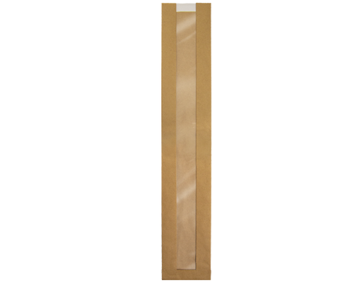 French Stick Window Bag | Brown Kraft