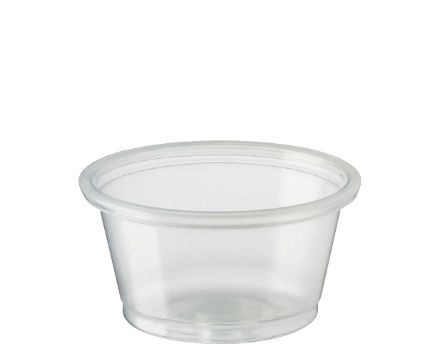 Portion Control Cup PP Round 22ml / .75oz Clear