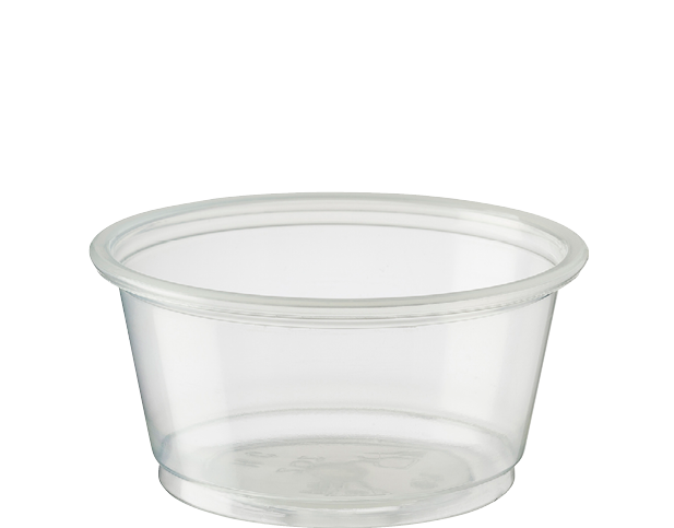 60ml Portion Control Cup PP Round | Clear