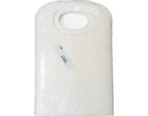 Protective Bibs with Ties | White